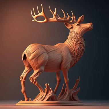 3D model deer 3d model (STL)